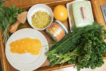 Roasted Fennel, Orange & Sauerkraut Salad with Herb Butter