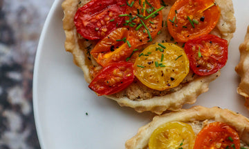 Vegan Cheese and Tomato Tarts