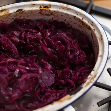 Braised Red Cabbage with Bramley Apples