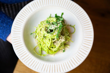 Cashew Basil Pesto Spaghetti