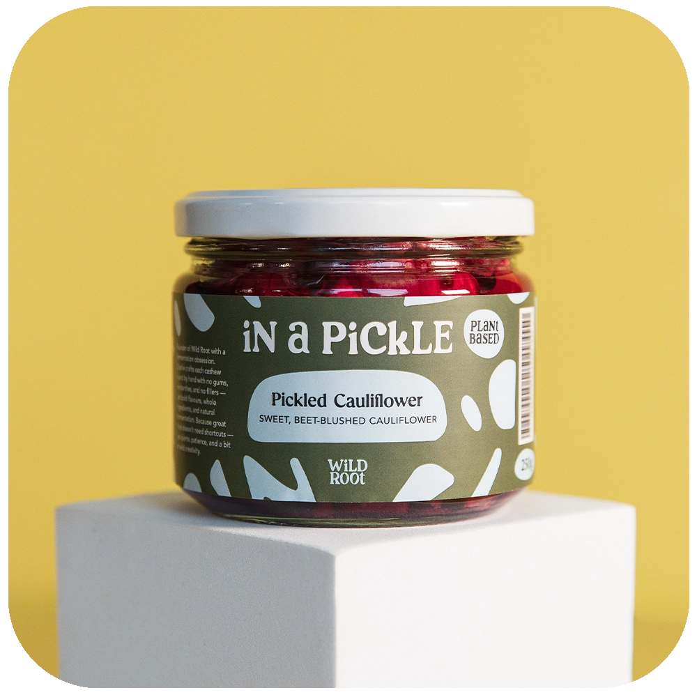 Pickled Pink Cauliflower jar