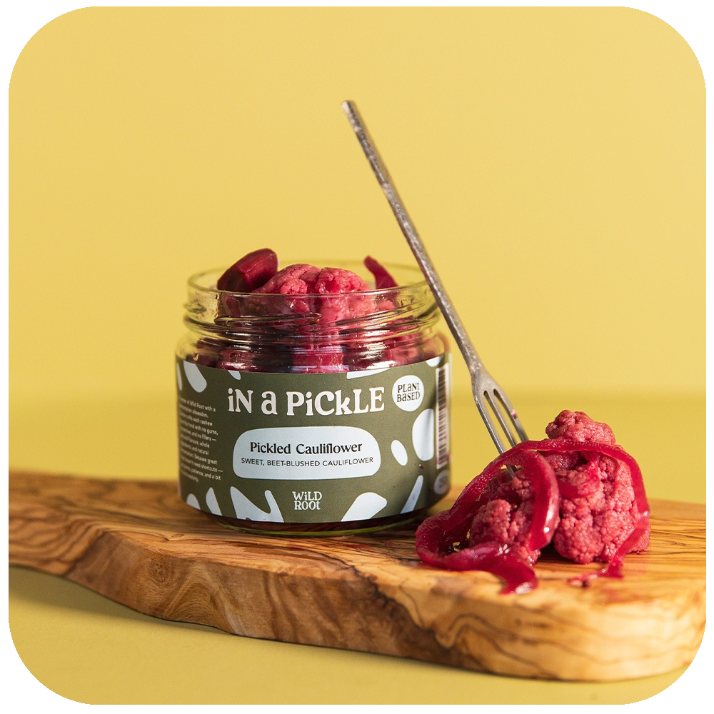 Pickled Pink Cauliflower jar